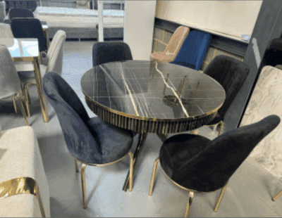 Premium Marble Dining Table UK | Buy Premium Marble Dining Tables Online | 4 Chairs | Free Delivery